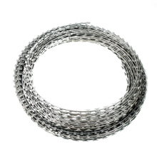 25cm roll diameter Electro galvanized barbed wire Korea quality 12kg per roll barbed wire